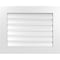 Ekena Millwork Vertical Surface Mount PVC Gable Vent: Functional, w/ 3-1/2"W x 1"P Standard Frame, 30"W x 24"H GVPVE30X2401SF - alternate 1